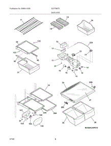 07 - Shelves parts for Frigidaire Refrigerator GLRT86TEW4 from AppliancePartsPros.com