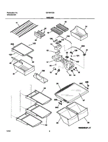 07 - Shelves parts for Frigidaire Refrigerator GS18HTZBW4 from AppliancePartsPros.com