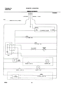 12 - Wiring Schematic parts for Frigidaire Refrigerator GS18HTZCW0 from AppliancePartsPros.com