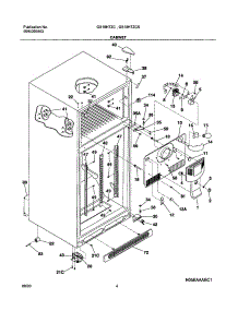 05 - Cabinet parts for Frigidaire Refrigerator GS18HTZCQ2 from AppliancePartsPros.com