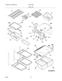 07 - Shelves parts for Frigidaire Refrigerator GS21HTZDPW0 from AppliancePartsPros.com