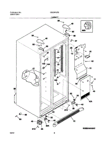 07 - Cabinet parts for Frigidaire Refrigerator GS23HSZBB0 from AppliancePartsPros.com