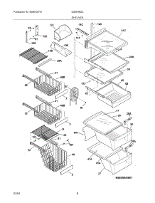 09 - Shelves parts for Frigidaire Refrigerator GS26HSZCB4 from AppliancePartsPros.com