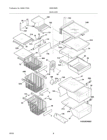 09 - Shelves parts for Frigidaire Refrigerator GS23HSZDC2 from AppliancePartsPros.com