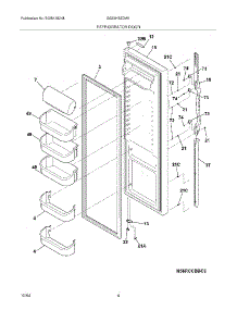 05 - Refrigerator Door parts for Frigidaire Refrigerator GS23HSZDW1 from AppliancePartsPros.com