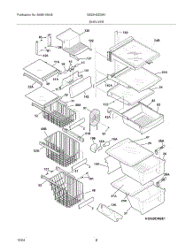 09 - Shelves parts for Frigidaire Refrigerator GS23HSZDW1 from AppliancePartsPros.com