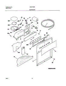 15 - Dispenser parts for Frigidaire Refrigerator GS23HSZBC1 from AppliancePartsPros.com