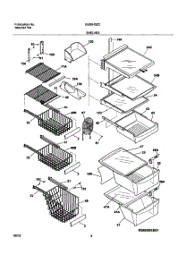 09 - Shelves parts for Frigidaire Refrigerator GS26HSZCQ0 from AppliancePartsPros.com