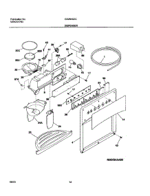 15 - Dispenser parts for Frigidaire Refrigerator GS26HSZCQ0 from AppliancePartsPros.com