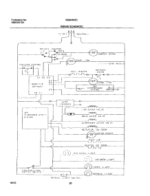 20 - Wiring Schematic parts for Frigidaire Refrigerator GS26HSZCQ0 from AppliancePartsPros.com