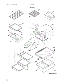 07 - Shelves parts for Frigidaire Refrigerator GLRT86TEQ9 from AppliancePartsPros.com