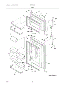 03 - Door parts for Frigidaire Refrigerator GLRT86TEQ8 from AppliancePartsPros.com