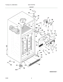05 - Cabinet parts for Frigidaire Refrigerator GS21HTZDPW5 from AppliancePartsPros.com