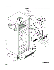 05 - Cabinet parts for Frigidaire Refrigerator GLRT181SAQ0 from AppliancePartsPros.com