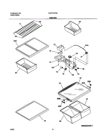 07 - Shelves parts for Frigidaire Refrigerator GLRT181SAQ0 from AppliancePartsPros.com