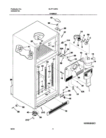 05 - Cabinet parts for Frigidaire Refrigerator GLRT184RAW1 from AppliancePartsPros.com