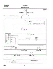 10 - Wiring Schematic parts for Frigidaire Refrigerator GLRT184RAW2 from AppliancePartsPros.com