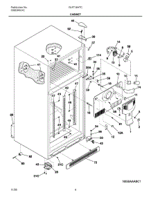 05 - Cabinet parts for Frigidaire Refrigerator GLRT184TCQ5 from AppliancePartsPros.com