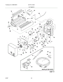 11 - Ice Maker parts for Frigidaire Refrigerator GLRT212IDWC from AppliancePartsPros.com