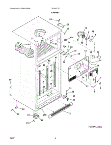 05 - Cabinet parts for Frigidaire Refrigerator GS18HTZDQ4 from AppliancePartsPros.com