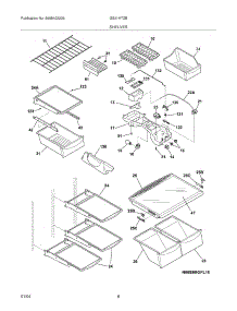 07 - Shelves parts for Frigidaire Refrigerator GS21HTZBC2 from AppliancePartsPros.com