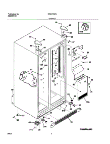 07 - Cabinet parts for Frigidaire Refrigerator GS23HSZCC0 from AppliancePartsPros.com
