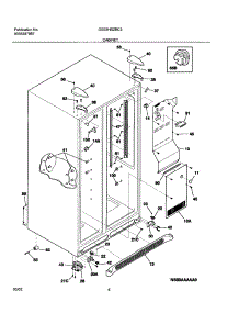 07 - Cabinet parts for Frigidaire Refrigerator GS23HSZBC3 from AppliancePartsPros.com