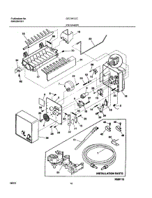 19 - Ice Maker parts for Frigidaire Refrigerator GS23HSZCC0 from AppliancePartsPros.com