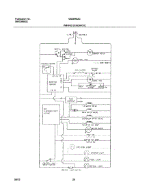 20 - Wiring Schematic parts for Frigidaire Refrigerator GS26HSZCQ2 from AppliancePartsPros.com