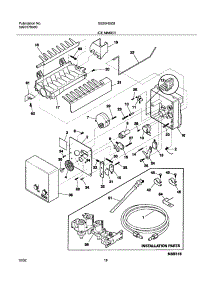 19 - Ice Maker parts for Frigidaire Refrigerator GS26HSZBC2 from AppliancePartsPros.com