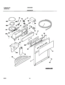 15 - Ice & Water Dispenser parts for Frigidaire Refrigerator GS23HSZBQ2 from AppliancePartsPros.com
