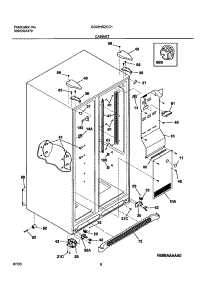 07 - Cabinet parts for Frigidaire Refrigerator GS23HSZCC1 from AppliancePartsPros.com