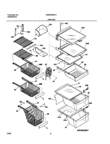 09 - Shelves parts for Frigidaire Refrigerator GS23HSZCC1 from AppliancePartsPros.com