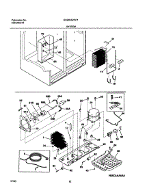 13 - System parts for Frigidaire Refrigerator GS23HSZCC1 from AppliancePartsPros.com