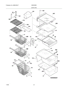 09 - Shelves parts for Frigidaire Refrigerator GS23HSZCC6 from AppliancePartsPros.com