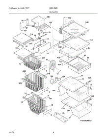 09 - Shelves parts for Frigidaire Refrigerator GS23HSZDC3 from AppliancePartsPros.com