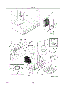 13 - System parts for Frigidaire Refrigerator GS23HSZDC0 from AppliancePartsPros.com