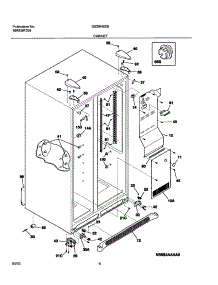 07 - Cabinet parts for Frigidaire Refrigerator GS26HSZBB2 from AppliancePartsPros.com