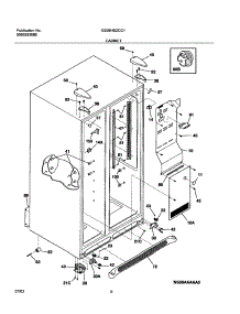 07 - Cabinet parts for Frigidaire Refrigerator GS26HSZCC1 from AppliancePartsPros.com