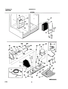 13 - System parts for Frigidaire Refrigerator GS26HSZCC1 from AppliancePartsPros.com