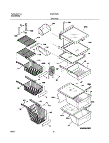 09 - Shelves parts for Frigidaire Refrigerator GS26HSZCW2 from AppliancePartsPros.com