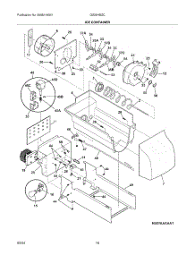 17 - Ice Container parts for Frigidaire Refrigerator GS26HSZCC7 from AppliancePartsPros.com