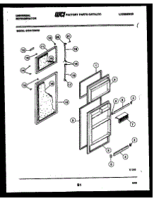 02 - Door Parts parts for Frigidaire Refrigerator GTN175CH2 from AppliancePartsPros.com