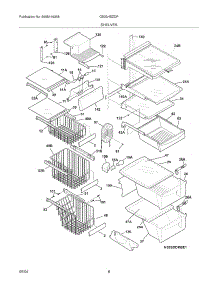 09 - Shelves parts for Frigidaire Refrigerator GS23HSZDPW1 from AppliancePartsPros.com