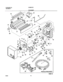 19 - Ice Maker parts for Frigidaire Refrigerator GS26HSZCC3 from AppliancePartsPros.com