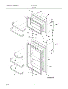 03 - Door parts for Frigidaire Refrigerator LFHT1513LB2 from AppliancePartsPros.com