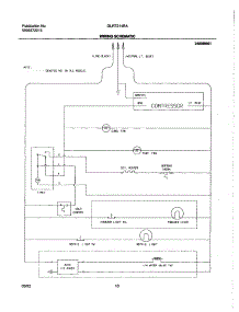 10 - Wiring Schematic parts for Frigidaire Refrigerator GLRT214RAQ3 from AppliancePartsPros.com