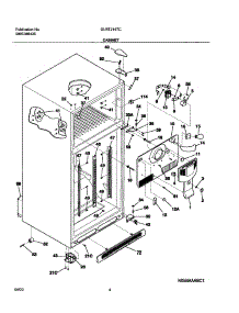 05 - Cabinet parts for Frigidaire Refrigerator GLRT214TCQ0 from AppliancePartsPros.com