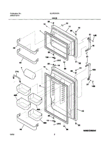 03 - Doors parts for Frigidaire Refrigerator GLRT216TAQ4 from AppliancePartsPros.com