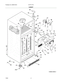 05 - Cabinet parts for Frigidaire Refrigerator GLRT217TDW0 from AppliancePartsPros.com